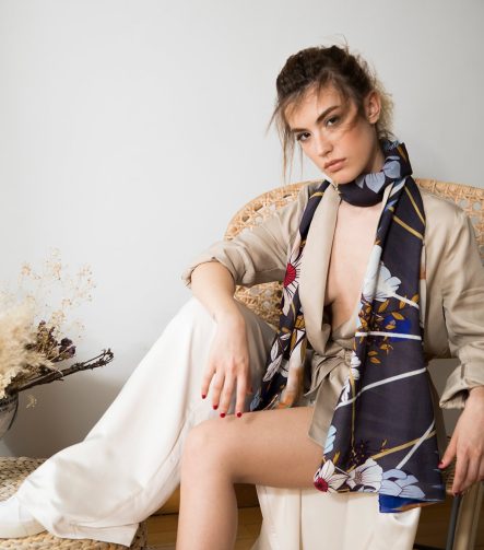 Lumi Wool Scarf Blue